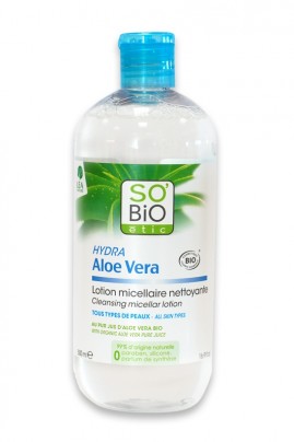 Lotion Micellaire Nettoyante Bio Aloe Vera Sobio étic