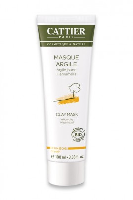 Masque Bio Argile Jaune - Peaux Sèches - Cattier