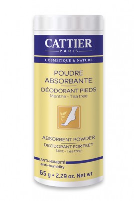 Déodorant Pieds Bio Poudre Absorbante Cattier