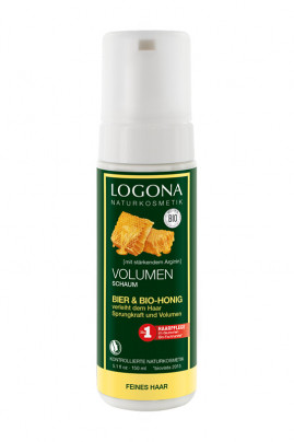 Organic Beer Honey Volume Mousse Fine Hair Logona Ayanature