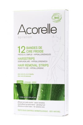 Organic Hair Removal Strips - Body - Acorelle