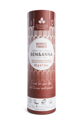 Cardboard Tube Deodorant - Nordic Timber - Ben & Anna