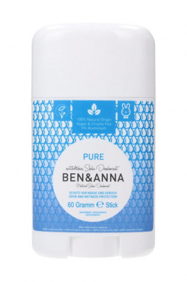 Natural Deodorant Stick - Pure - Ben & Anna
