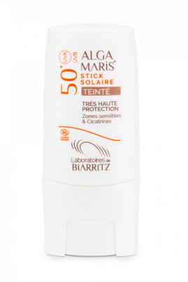 Stick Solaire Teinté Bio SPF50+ - Algamaris - Laboratoires de Biarritz