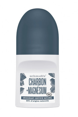 Déodorant Roll-On Vegan - Charbon & Magnésium - Schmidt's