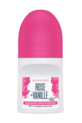 Déodorant Roll-On Vegan - Rose & Vanille - Schmidt's