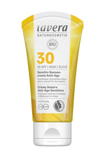 Crème Solaire Sensitive FPS 30 Haute Protection - Lavera