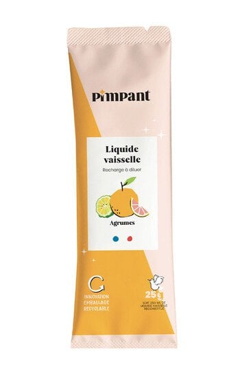 Liquide Vaisselle Poudre à Diluer - Agrumes - Pimpant