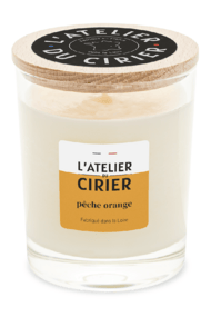 Bougie Pêche Orange - L'atelier du Cirier