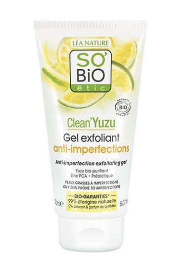 Gel Exfoliant Anti-imperfections Clean'Yuzu Bio - SO'BiO étic
