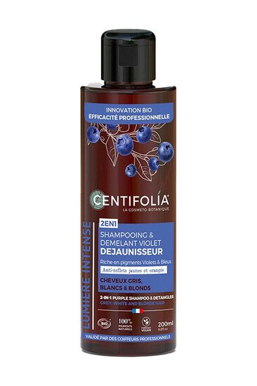 Shampoing & Démélant Violet Déjaunisseur Bio - Centifolia
