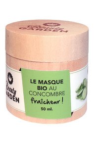 Masque Bio Fraîcheur Visage - Concombre - Beauty Garden