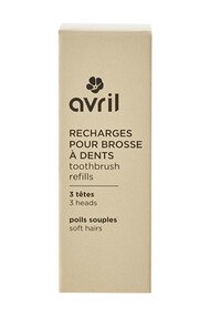 Kit de 3 Recharges de Têtes de Brosse à Dents - Avril à poils souples