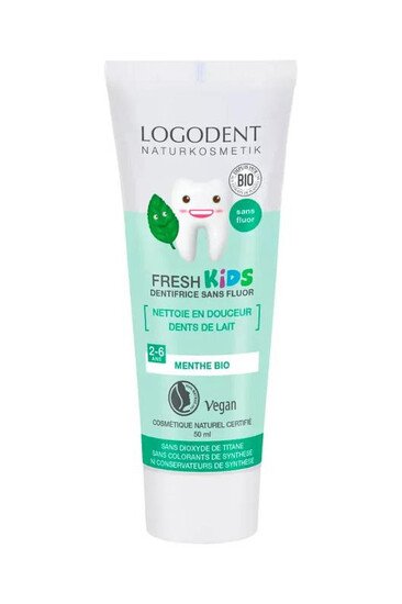 Dentifrice Enfant "Fresh Kids" - Menthe bio - Logona