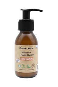 Dentifrice à l'Argile Blanche - Sans Parfum - Comme Avant - Produit Classique