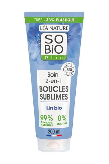 Soin 2 en 1 Boucles Sublimes - Lin & Vitamine F - SO BIO étic