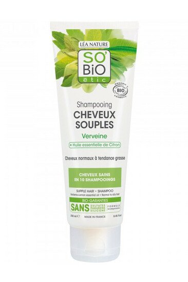 Shampooing Bio Cheveux Souples Verveine Citron - SO'BIO étic