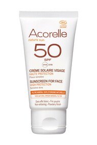 Crème Solaire Visage Bio SPF 50 - Acorelle