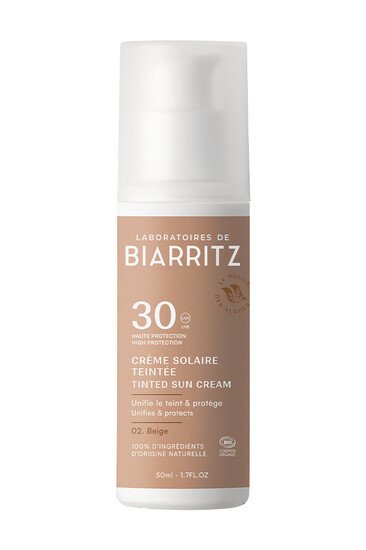 Crème Solaire Visage Teintée SPF30 - Laboratoires de Biarritz
