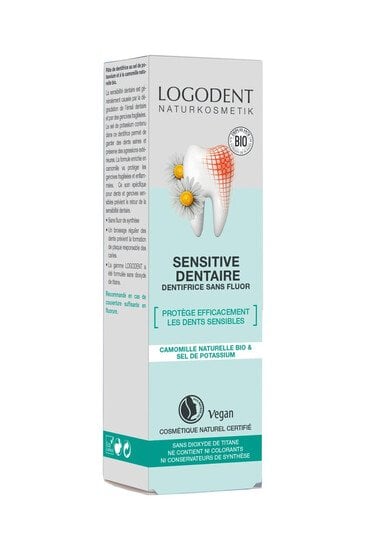 Dentifrice Sensibilité Dentaire - Sans Fluor - Logona