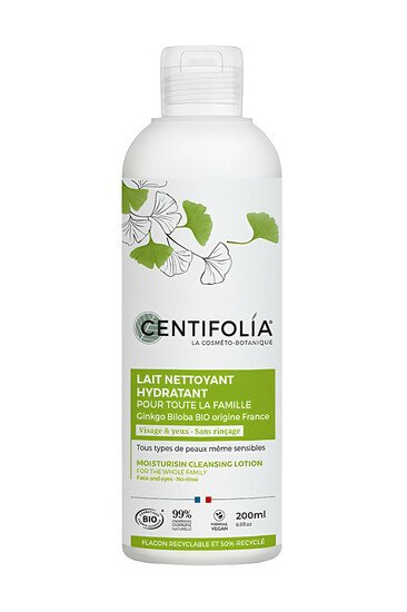 Lait Nettoyant & Démaquillant Hydratant Bio - Centifolia