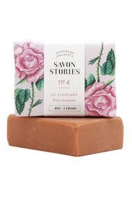 Savon n°4 Vivifiant - Rose Musquée & Argile Rose - Savon Stories