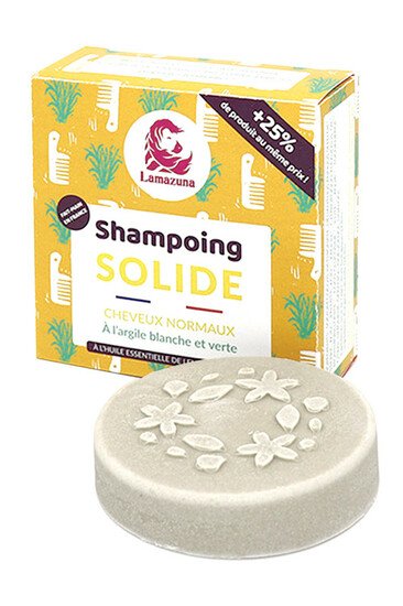 Shampooing Solide Naturel & Vegan - Cheveux Normaux - Lamazuna