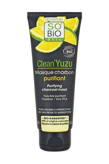 Masque Charbon Purifiant Clean'Yuzu Bio - SO'BiO étic