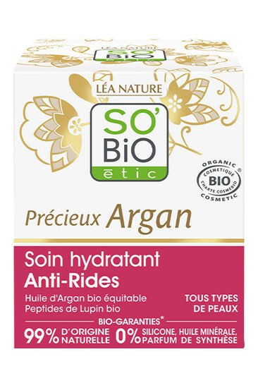 Soin Hydratant Bio Anti-Rides Jour - Précieux Argan - SO'BIO étic
