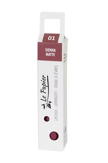 Rouge à Lèvres Zéro Déchet - Mat - Le Papier - 01 - Sienna