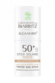 Stick Solaire Teinté Bio SPF50+ - Algamaris - Laboratoires de Biarritz