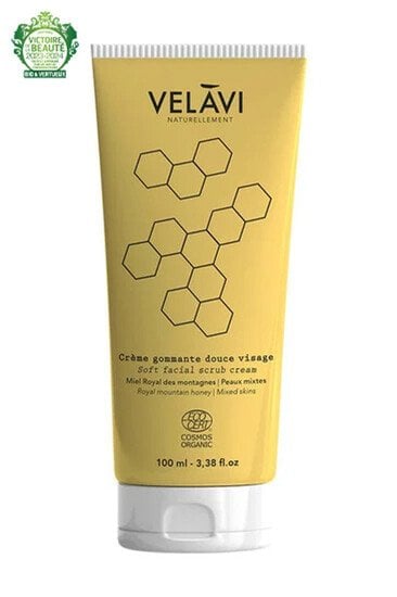 Crème Visage Gommante Miel Royal - Velavi