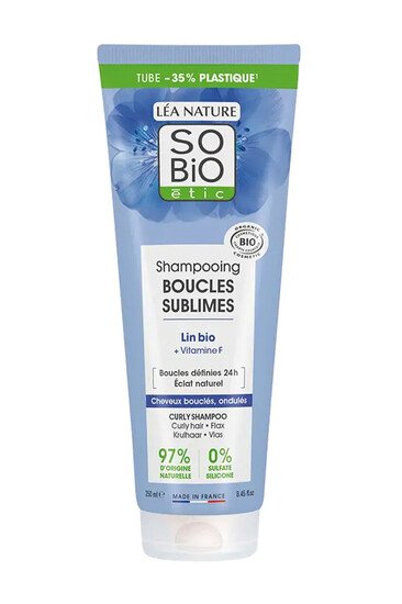 Shampooing Boucles Sublimes - Lin bio & Vitamine F - SO BIO étic