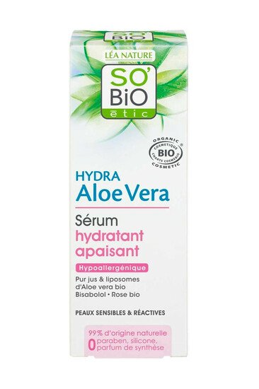 Sérum Hydratant Apaisant Bio - Hydra Aloe vera - SO'BiO étic