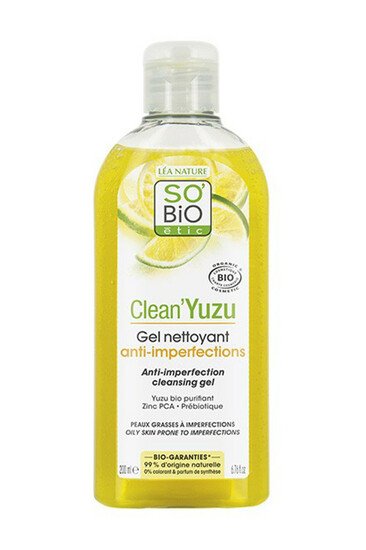 Gel Nettoyant Anti-imperfections Clean'Yuzu Bio - SO'BiO étic