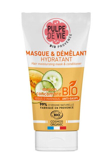 Masque Démêlant Melon & Concombre Bio - Chapeau Melon - Pulpe de Vie