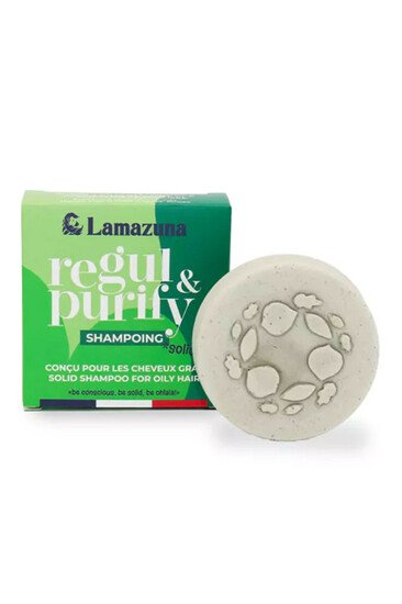Shampoing Solide Cheveux Gras - Argile Verte - Lamazuna