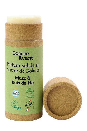 Parfum Solide au Beurre de Kokum Bio - Musc & Bois de Hô - Comme Avant